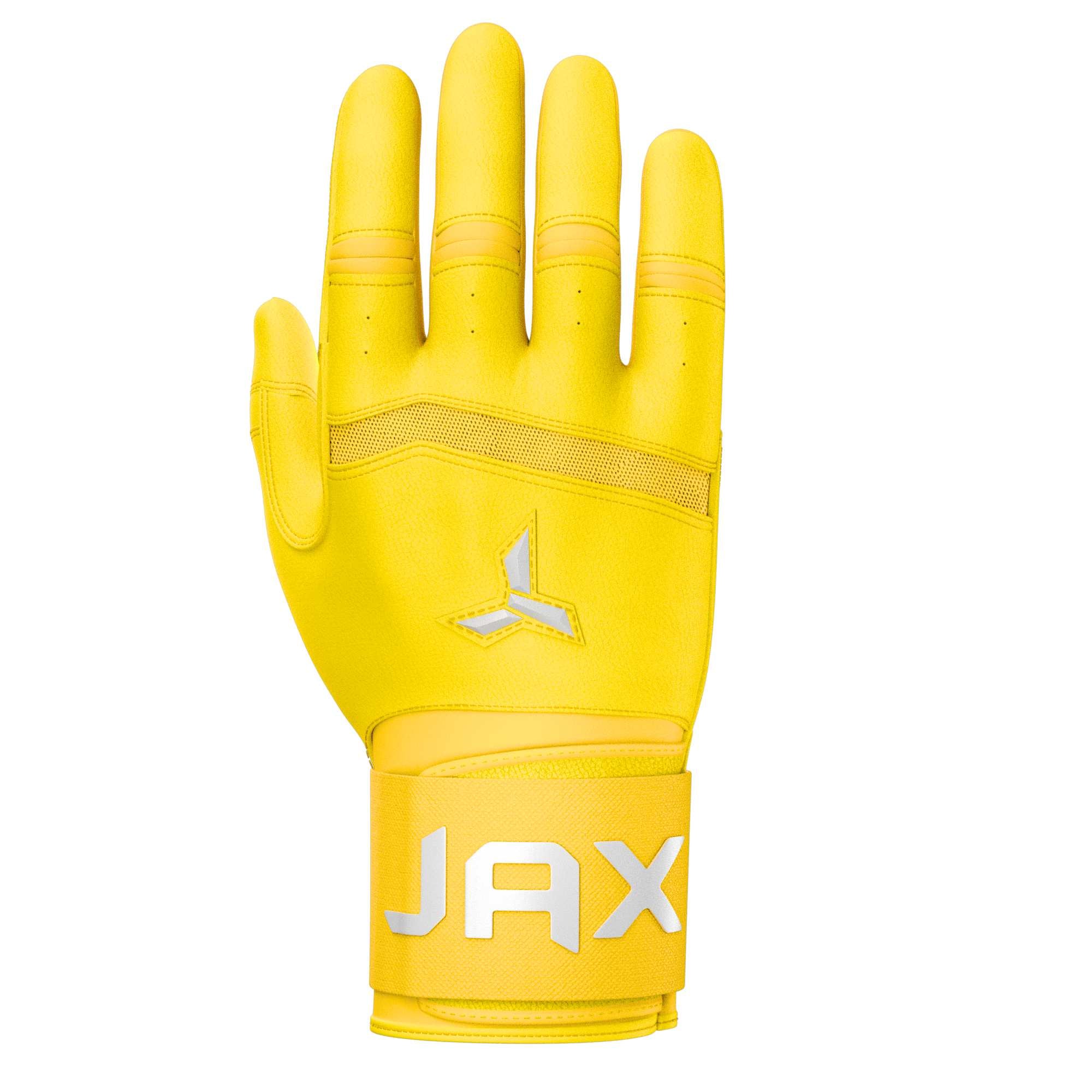 Jax Standout Yellow Cuff Batting Gloves