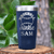 Navy Baseball Tumbler With Addicted To The Diamond Design