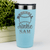 Teal Baseball Tumbler With Addicted To The Diamond Design