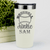 White Baseball Tumbler With Addicted To The Diamond Design