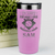 Pink Baseball Tumbler With Baseball Game Day Regrets Design