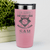 Salmon Baseball Tumbler With Baseball Game Day Regrets Design