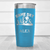 Light Blue Baseball Tumbler With Baseball Mood Design