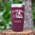 Maroon Baseball Tumbler With Baseball Mood Design