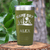 Military Green Baseball Tumbler With Baseball Mood Design