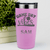 Pink Baseball Tumbler With Baseball Mood Design