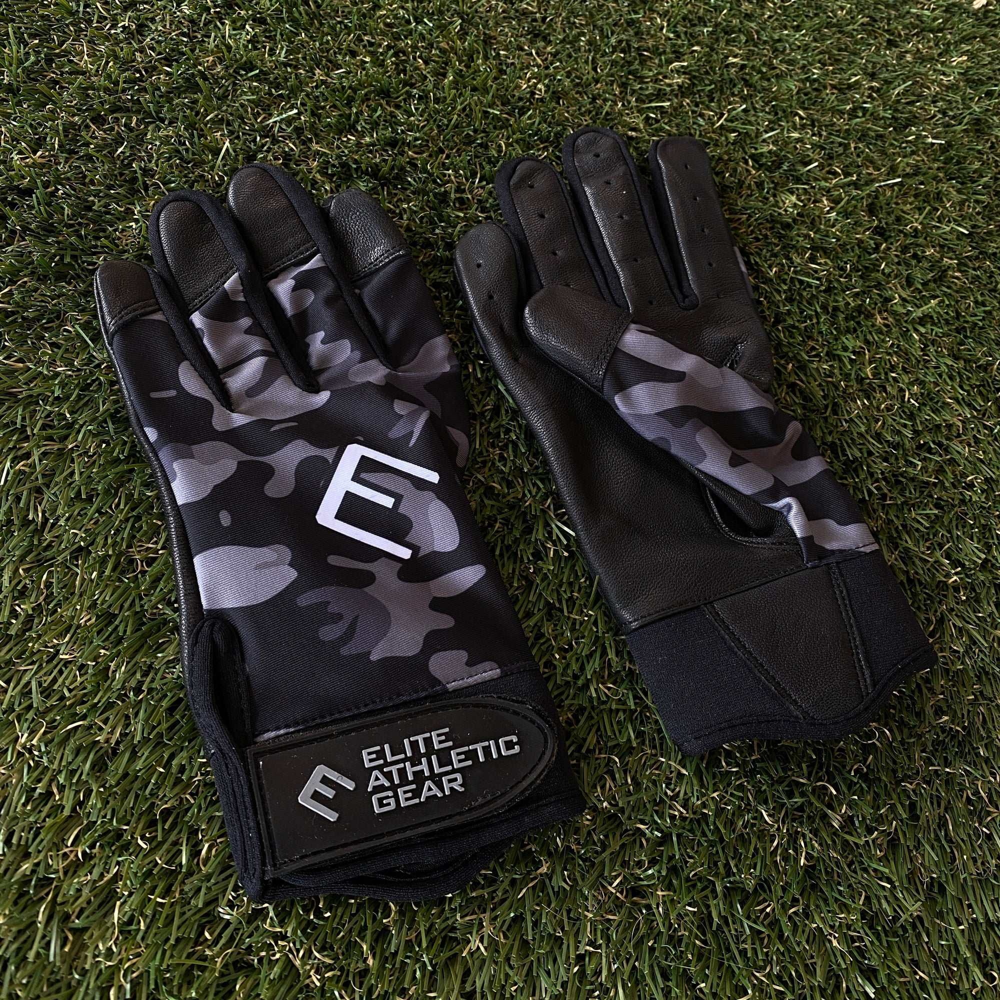 Blackout Camo Batting Gloves