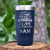 Navy Baseball Tumbler With Busy Ballpark Nights Design