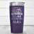 Purple Baseball Tumbler With Busy Ballpark Nights Design