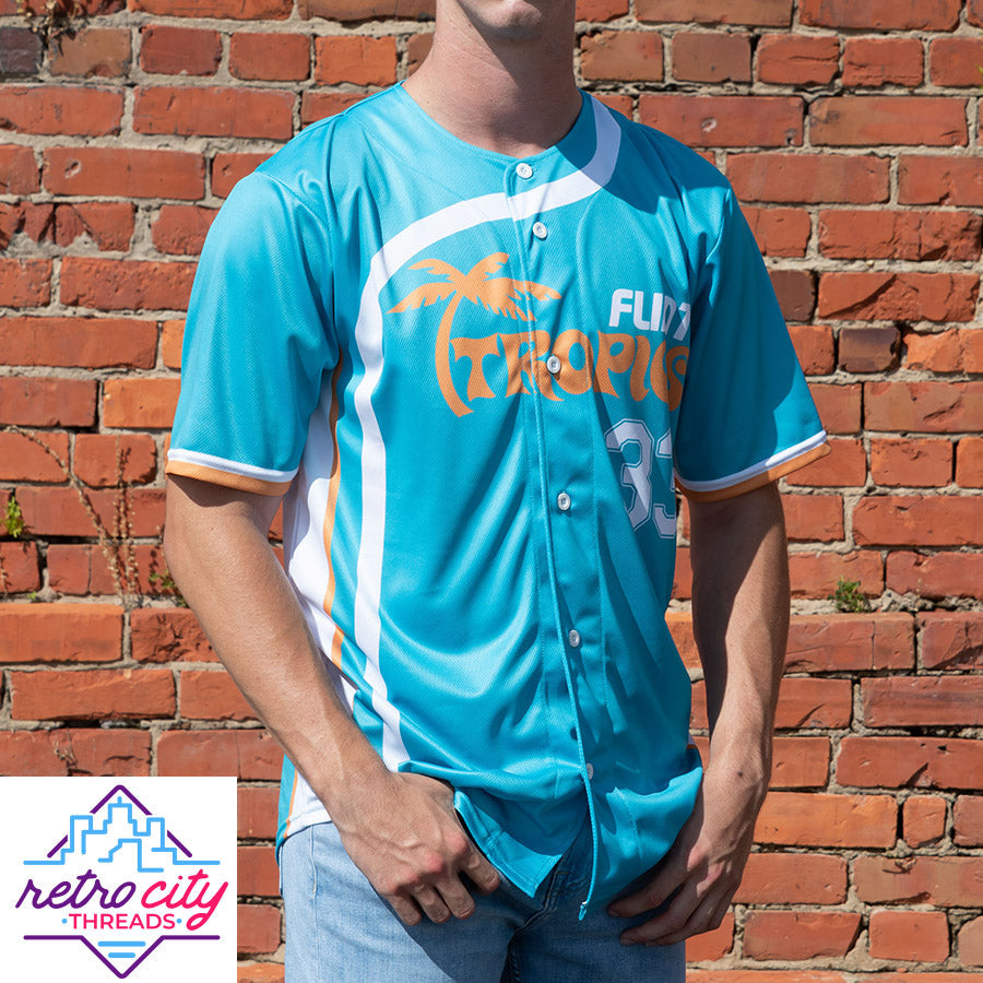 Flint Tropics Semi-Pro Jackie Moon Baseball Jersey