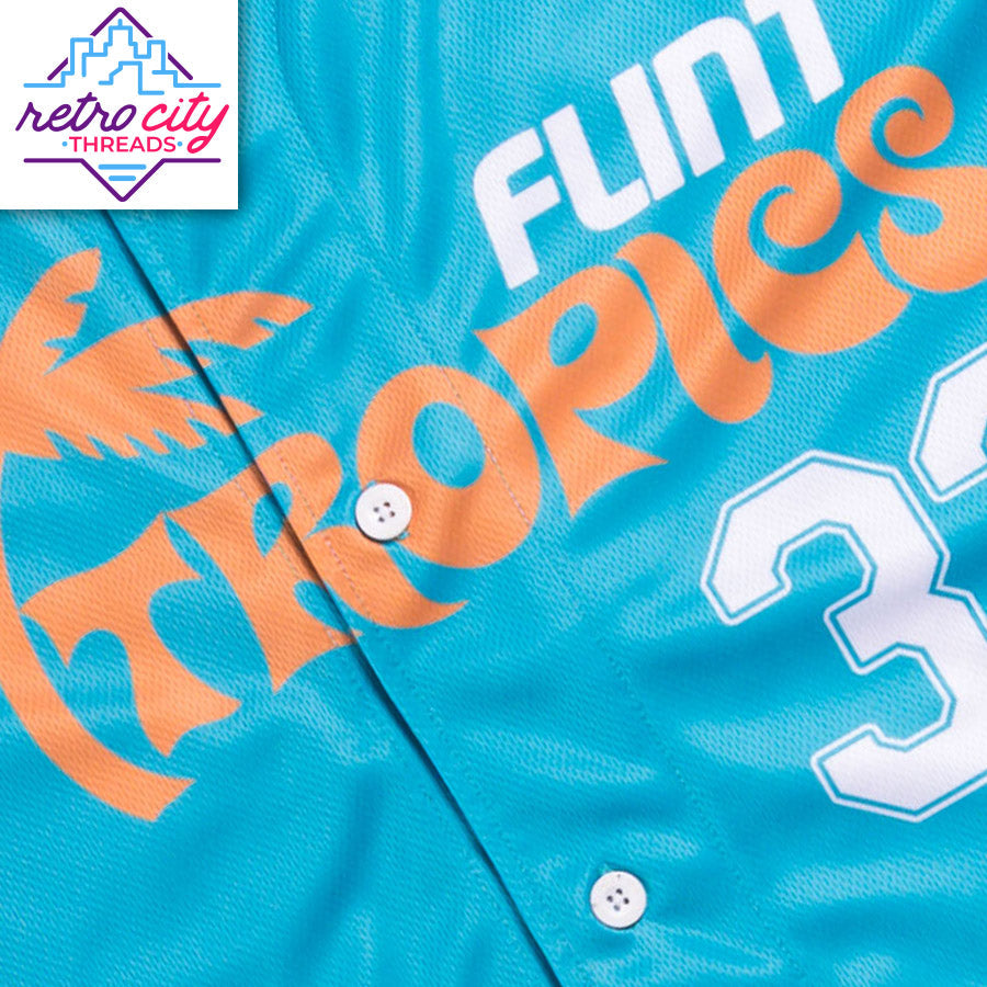 Flint Tropics Semi-Pro Jackie Moon Baseball Jersey