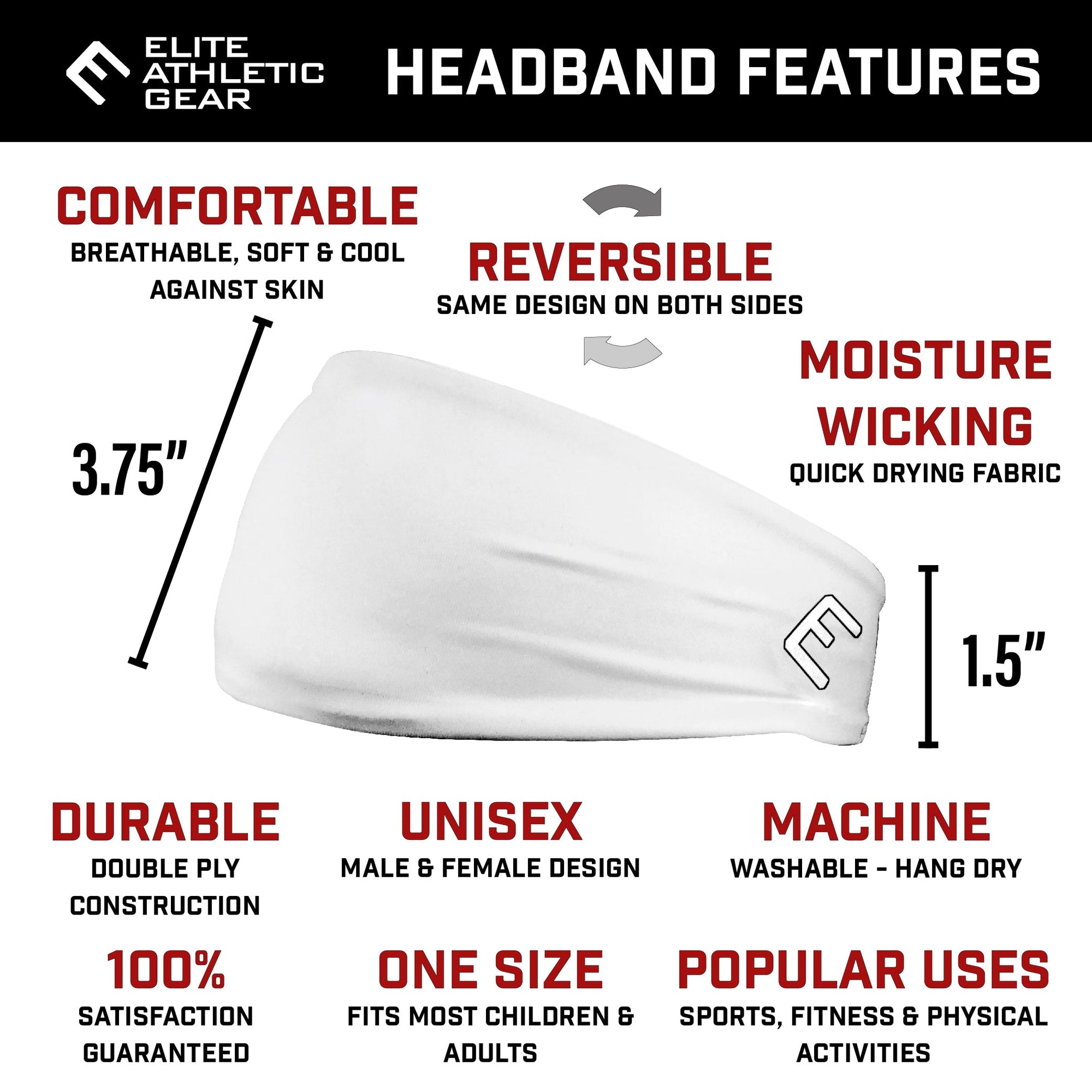 All In. No Excuses. Headband