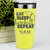 Yellow Baseball Tumbler With Lifes Rythm Baseball Design