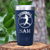 Navy Baseball Tumbler With Player Spotlight Design