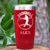 Red Baseball Tumbler With Player Spotlight Design