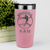 Salmon Baseball Tumbler With Player Spotlight Design