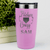 Pink Baseball Tumbler With Playful Pitch Madness Design