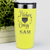 Yellow Baseball Tumbler With Playful Pitch Madness Design