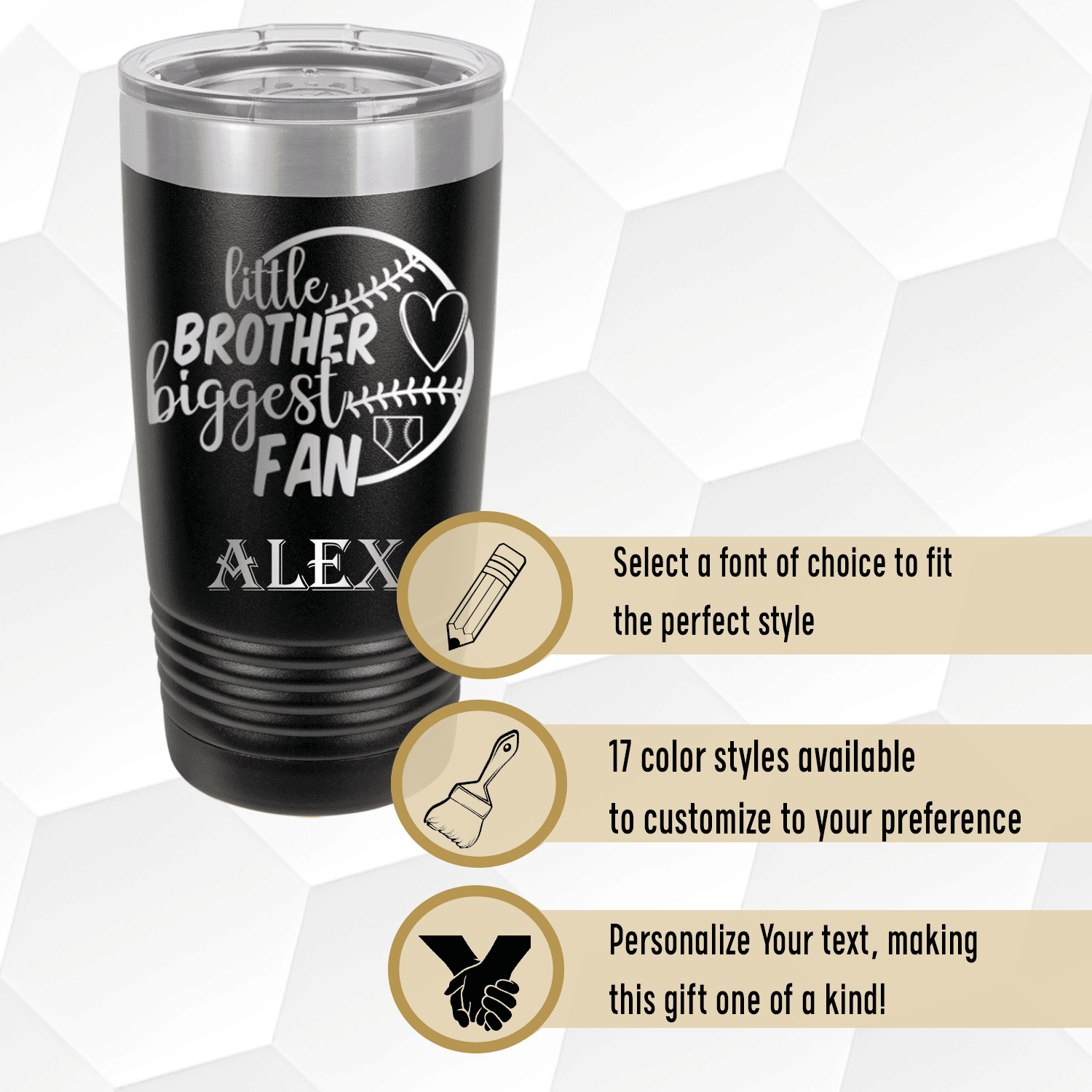 Proud Baseball Sibling Tumbler