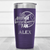 Purple Baseball Tumbler With Proud Baseball Sibling Design