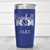 Blue Baseball Tumbler With Queen Of The Bleachers Baseball Design