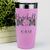 Pink Baseball Tumbler With Queen Of The Bleachers Baseball Design