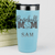 Teal Baseball Tumbler With Queen Of The Bleachers Baseball Design