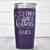 Purple Baseball Tumbler With Raising Future Mvps Design