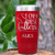 Red Baseball Tumbler With Raising Future Mvps Design