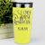 Yellow Baseball Tumbler With Raising Future Mvps Design