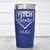 Blue Baseball Tumbler With Sass From The Mound Design