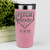 Salmon Baseball Tumbler With Sass From The Mound Design