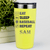 Yellow Baseball Tumbler With The Baseball Routine Design