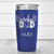 Blue Baseball Tumbler With Ultimate Baseball Father Design