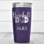 Purple Baseball Tumbler With Ultimate Baseball Father Design