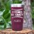 Maroon Baseball Tumbler With Unpredictable Pitches Design