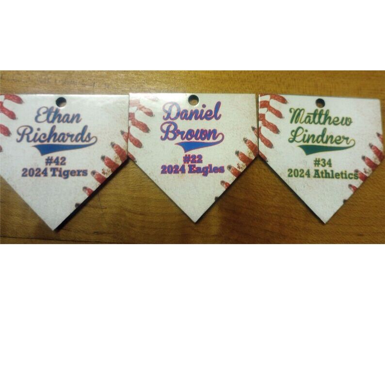 Home Plate Keychain Keepsake