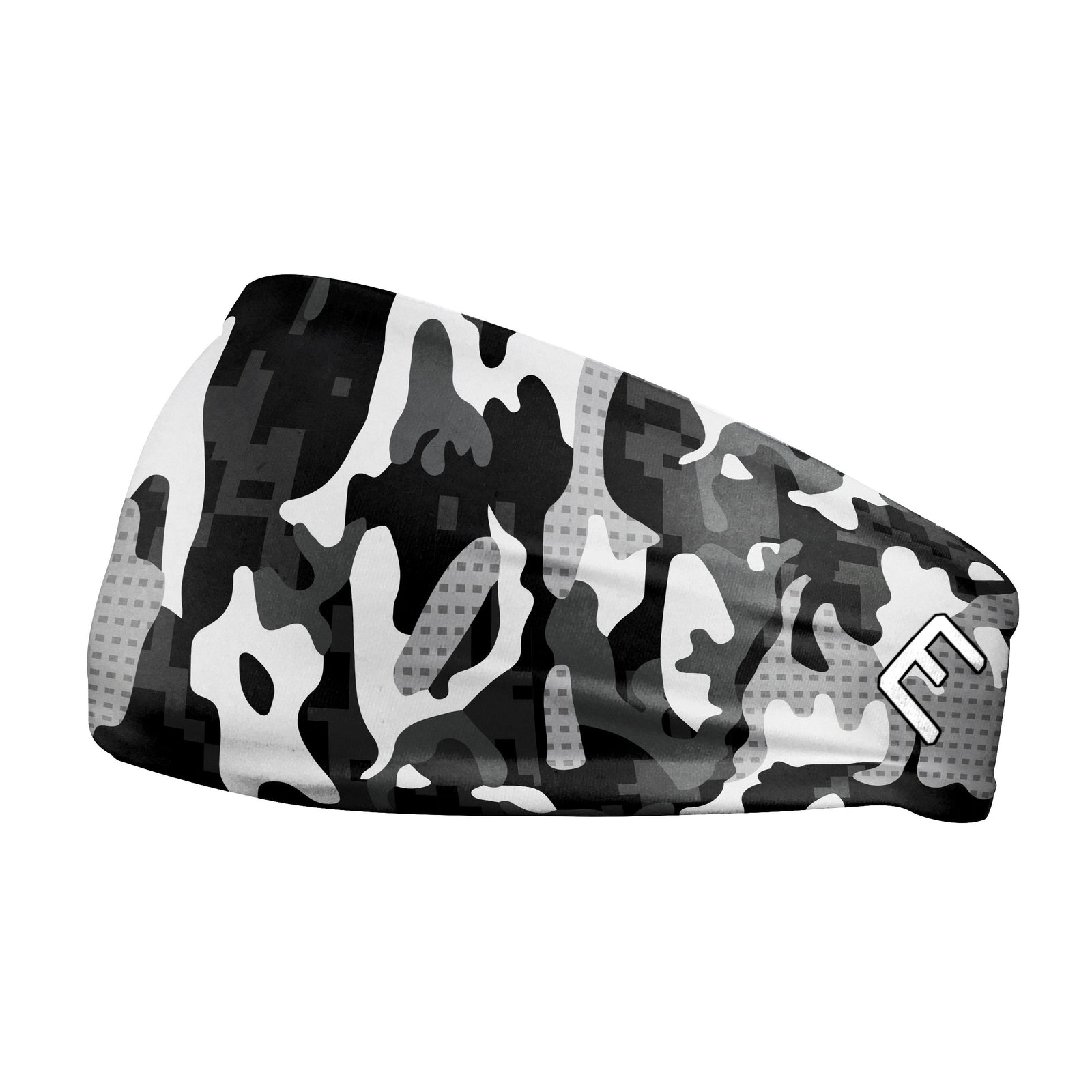 White Dual Camo Headband