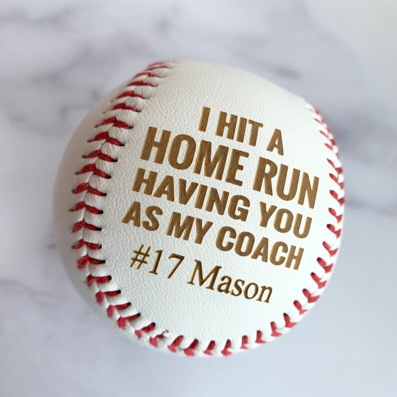 Coach's Personalized Tribute Baseball