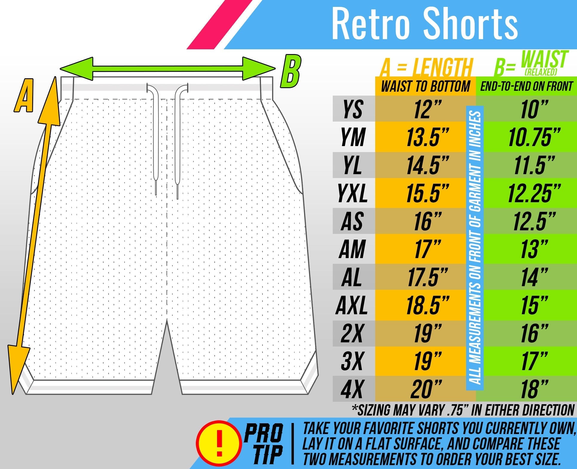 Freedom Pops Retro Mesh Pocket Shorts *IN-STOCK*