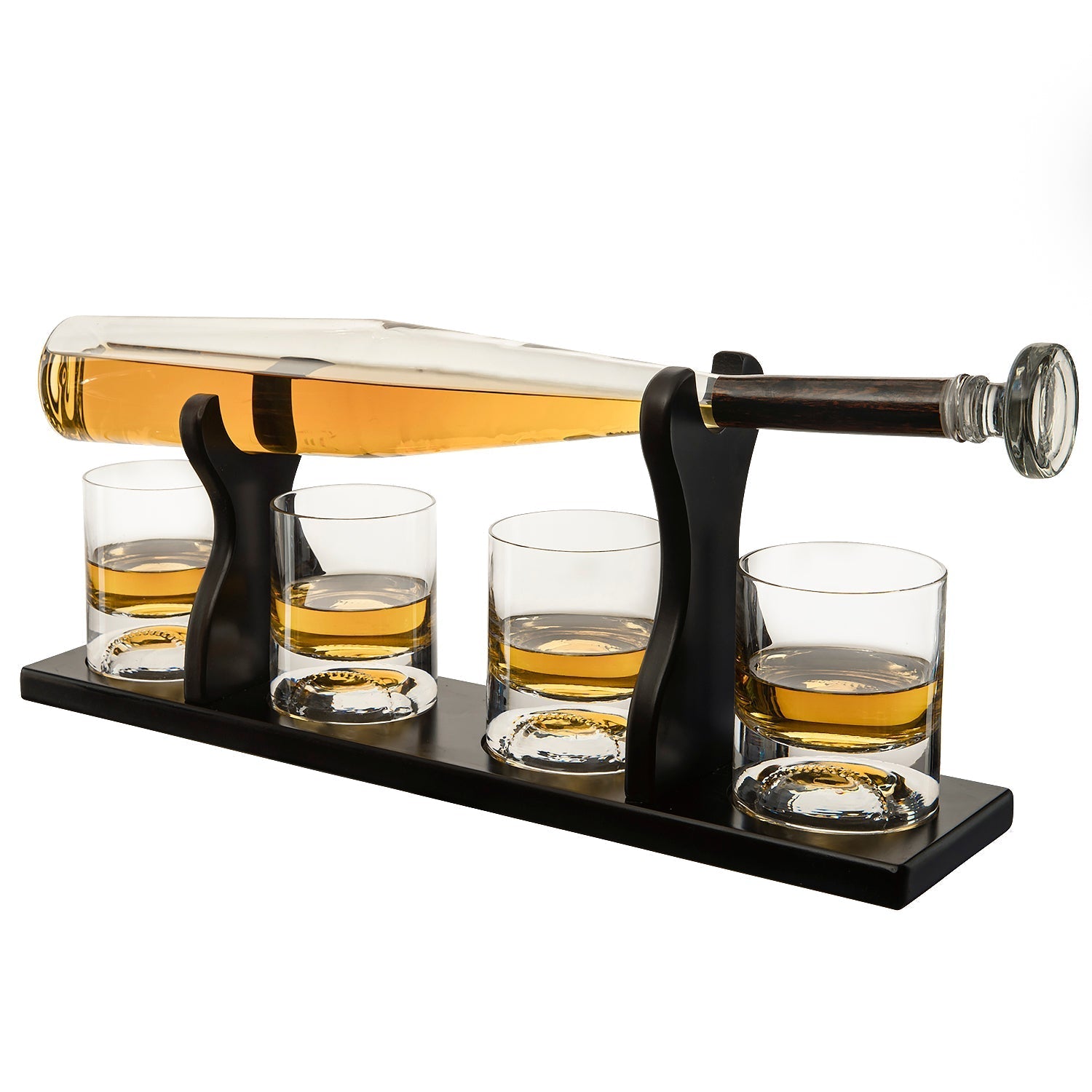 Baseball Bat Whiskey Decanter Set