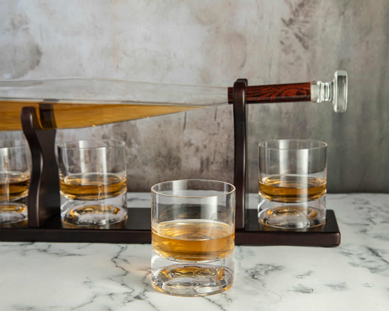 Baseball Bat Whiskey Decanter Set