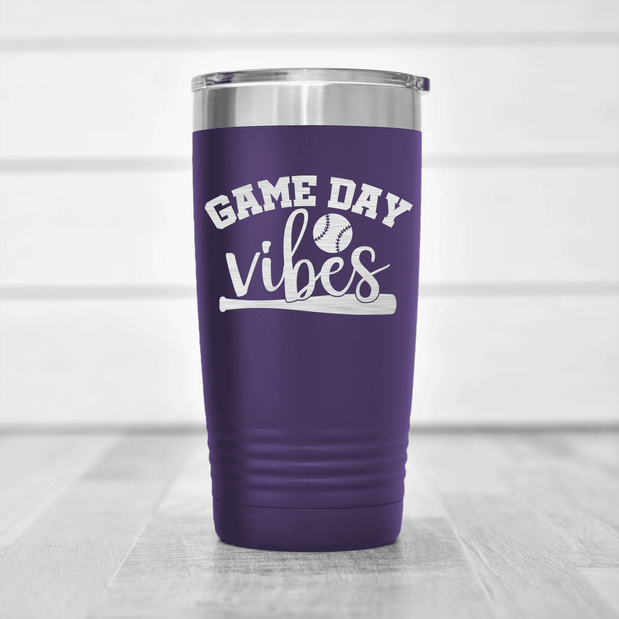 Purple baseball tumbler Baseball Mood