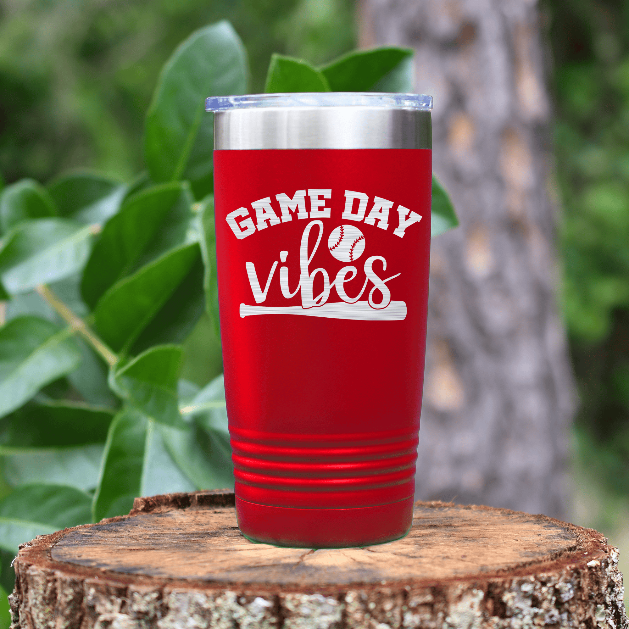 Red baseball tumbler Baseball Mood