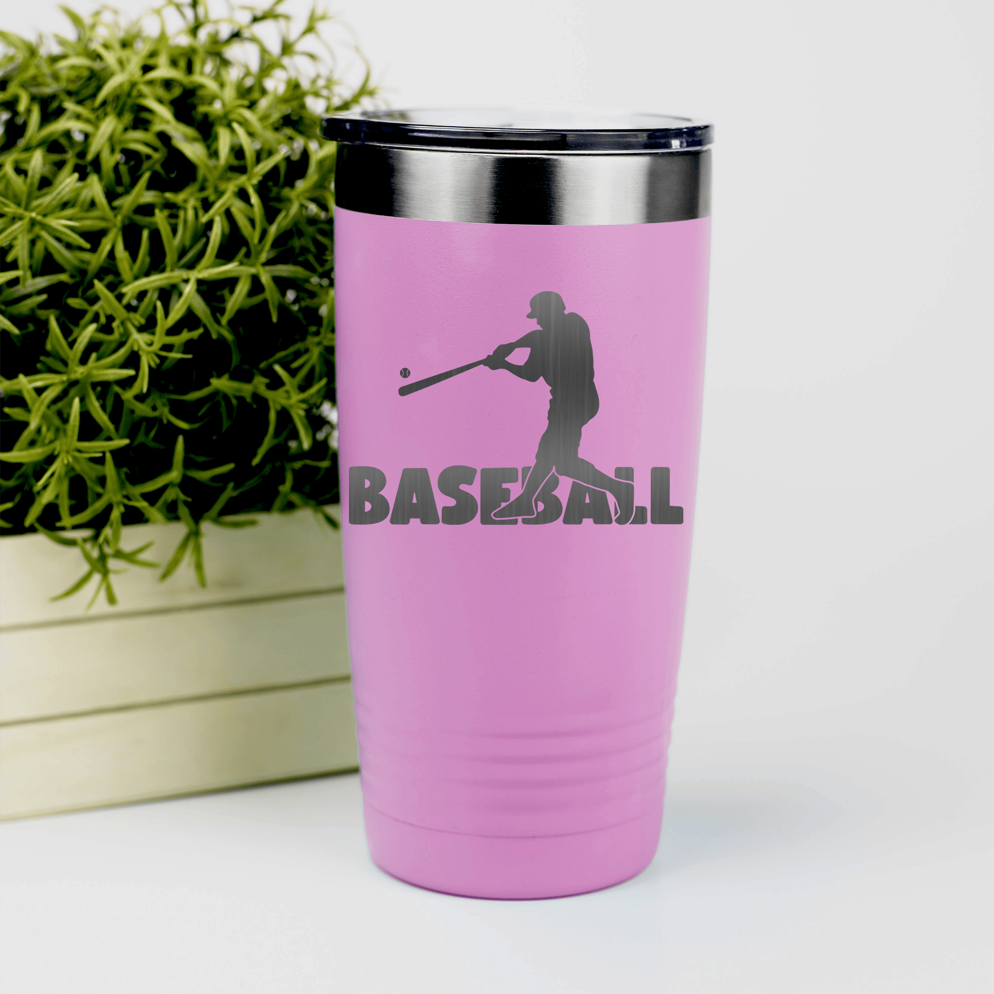 Pink baseball tumbler Diamond Prodigy