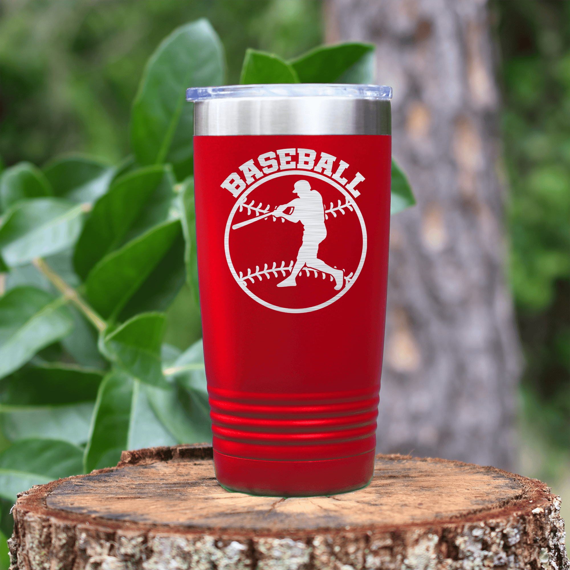 Red baseball tumbler Player Spotlight