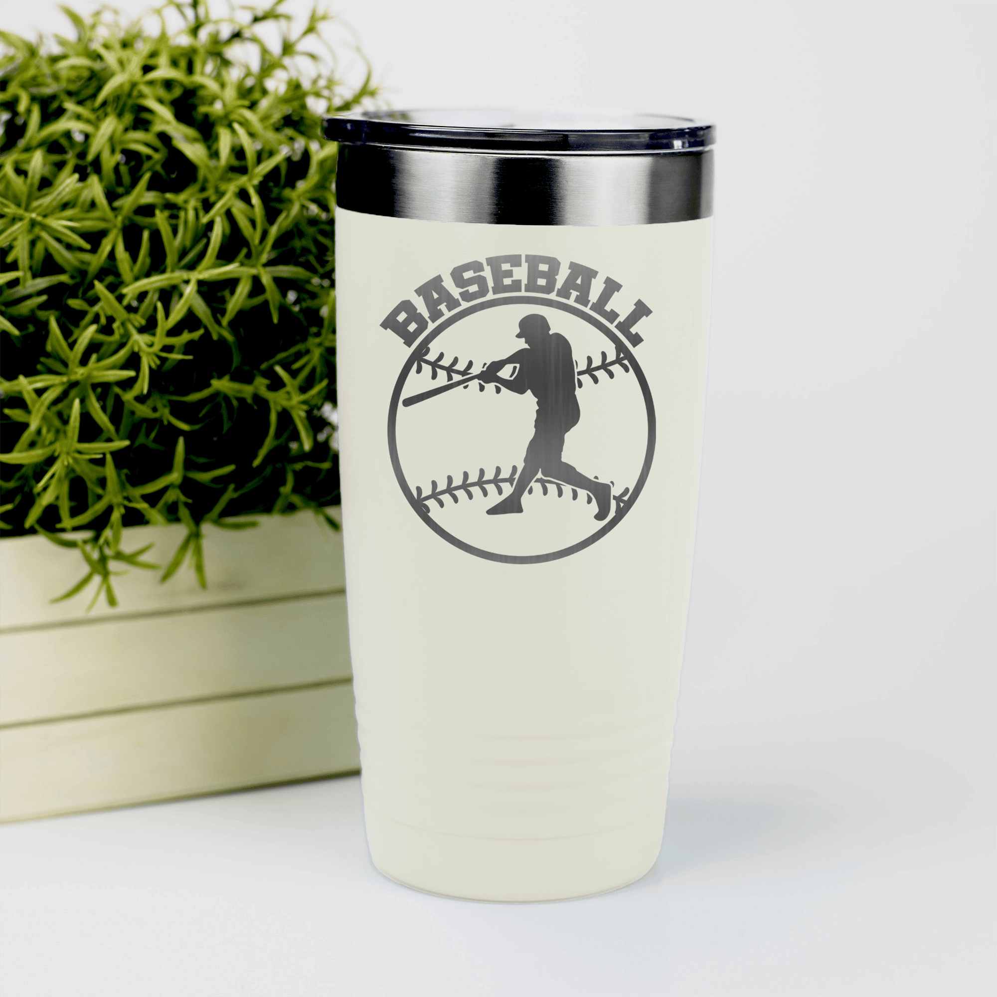 White baseball tumbler Player Spotlight