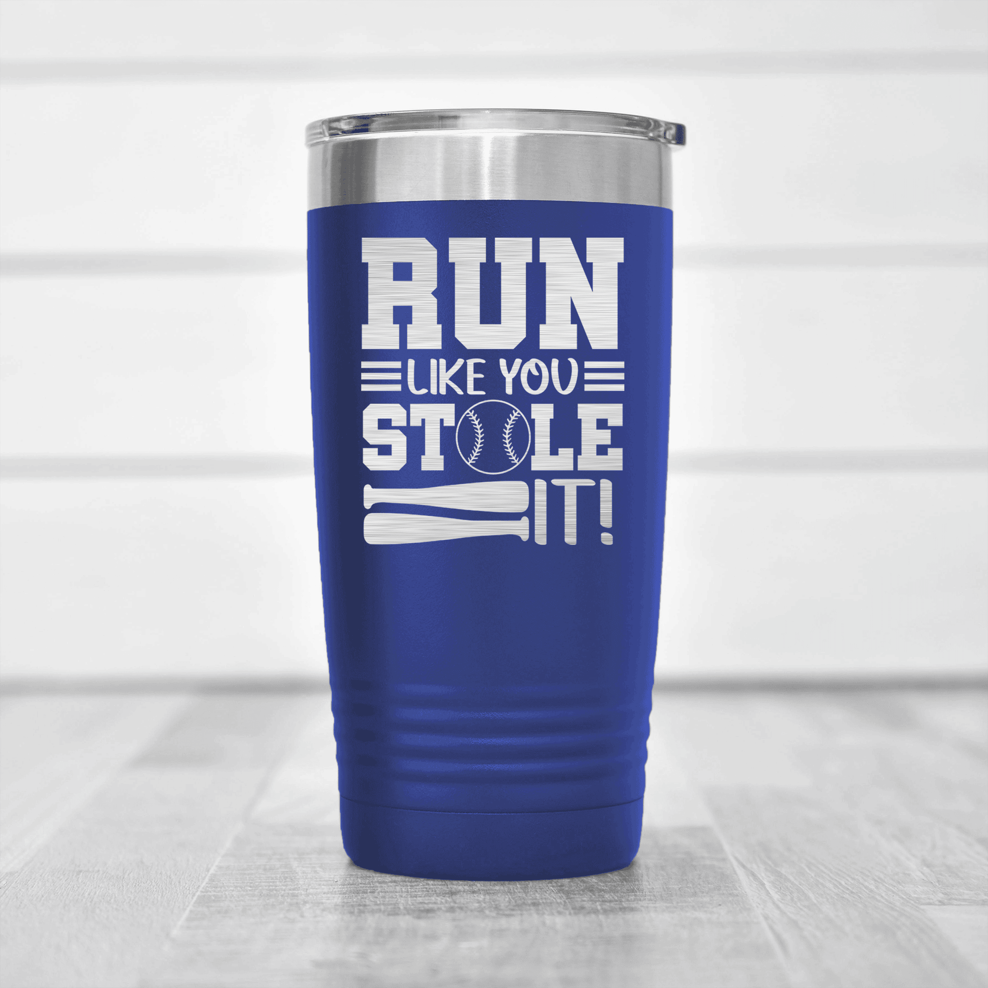 Blue baseball tumbler Swift Baserunner