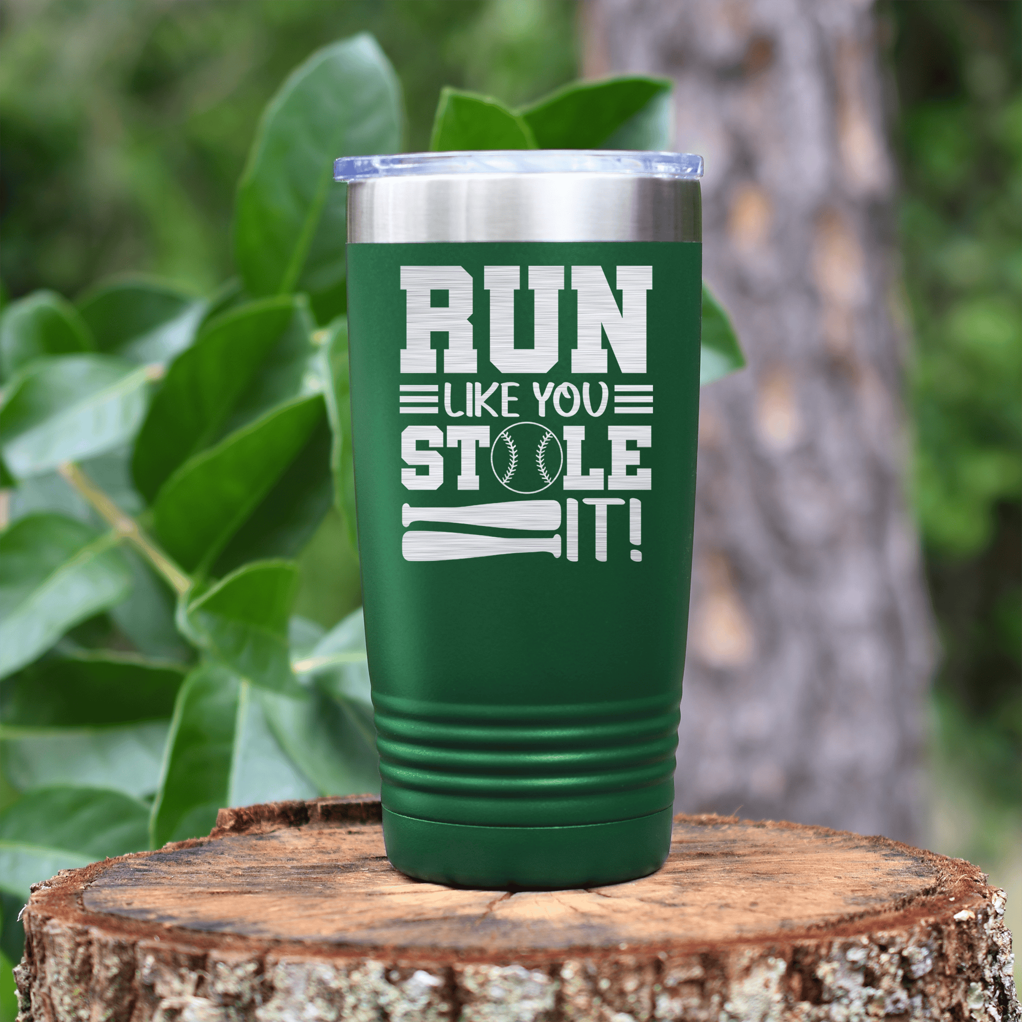 Green baseball tumbler Swift Baserunner