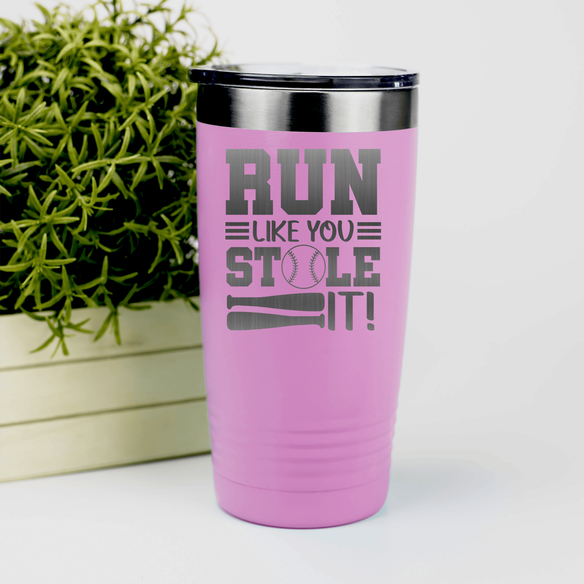 Pink baseball tumbler Swift Baserunner